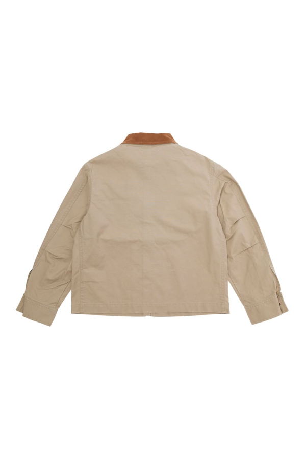 KIDS MM6 Maison Margiela Classic Collar Logo Patch Jacket - Beige