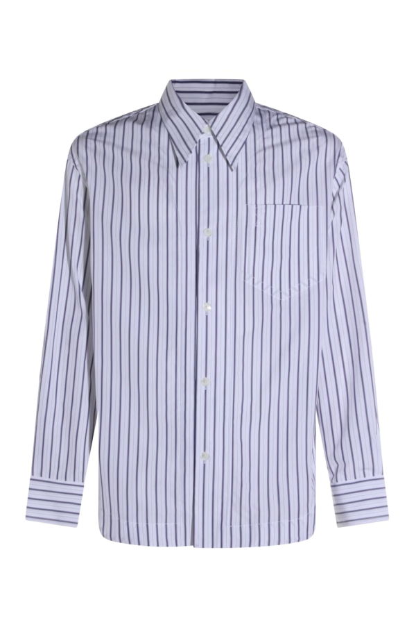 Ami Alexandre Mattiussi Cotton Shirt - White-Blue