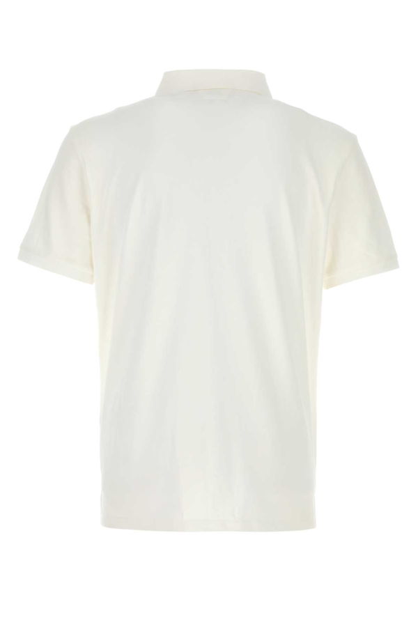 C.P. Company White Stretch Piquet Polo Shirt - White