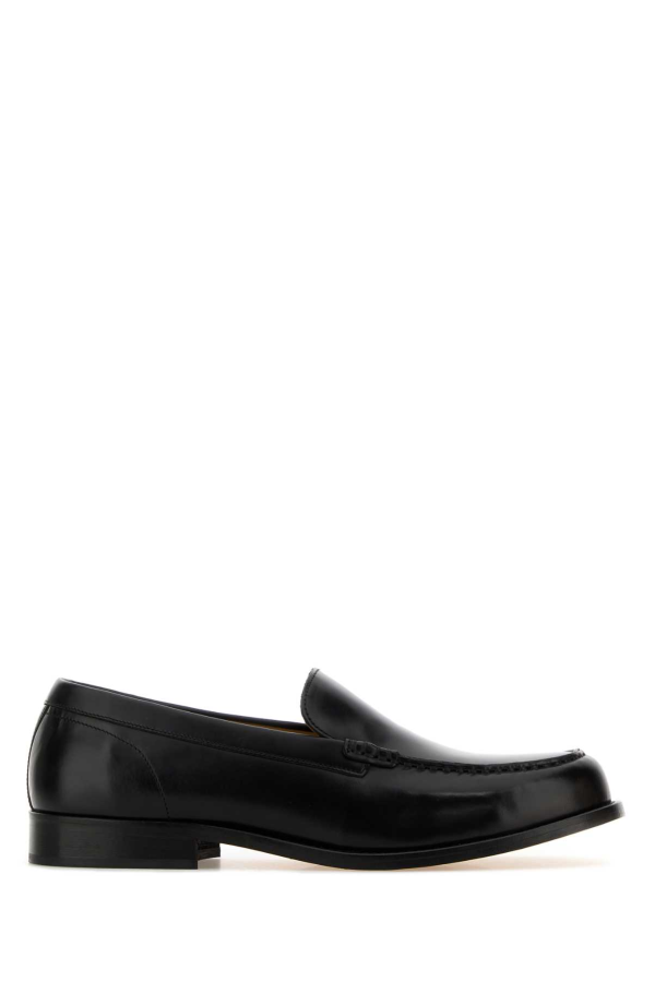 A.P.C. Black Leather Loafers - Black