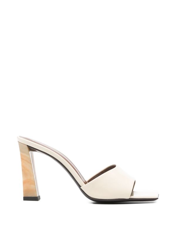Giuseppe Zanotti Talia Leather Mules - Ivory