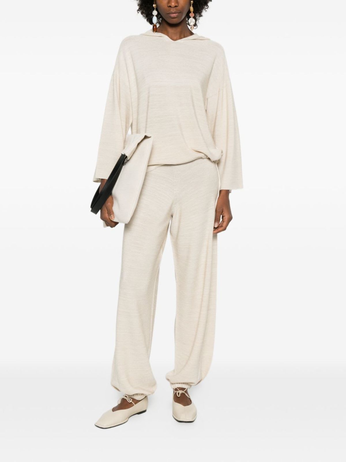 Fabiana Filippi Wool And Cotton Trousers - Ivory - Image 2 of 5