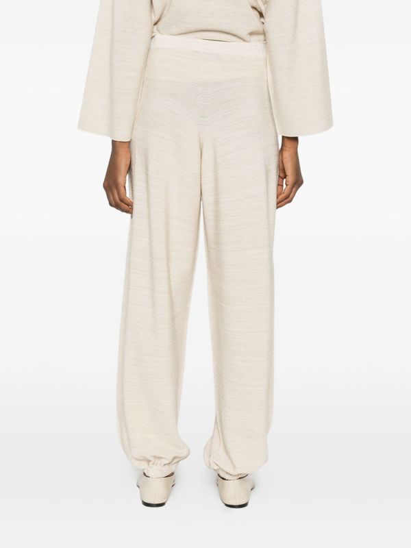 Fabiana Filippi Wool And Cotton Trousers - Ivory
