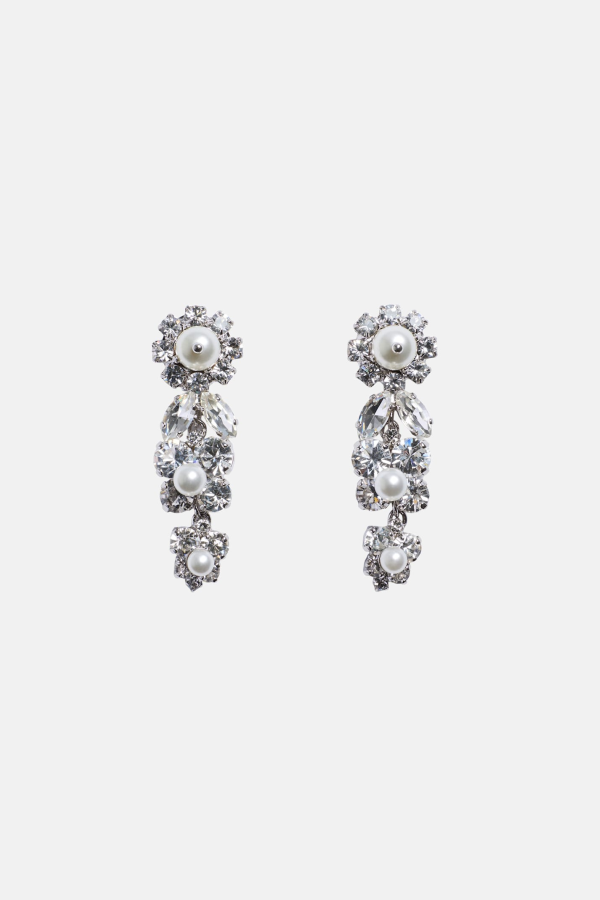 Simone Rocha Daisy Cluster Earrings - Silver