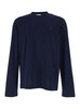 Ami Alexandre Mattiussi ADC Embroidery Long-Sleeve Tee - Blue - Thumbnail 1