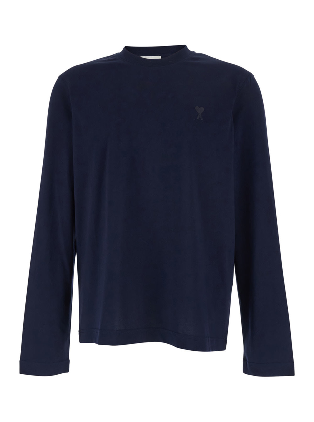 Ami Alexandre Mattiussi ADC Embroidery Long-Sleeve Tee - Blue - Image 1 of 3