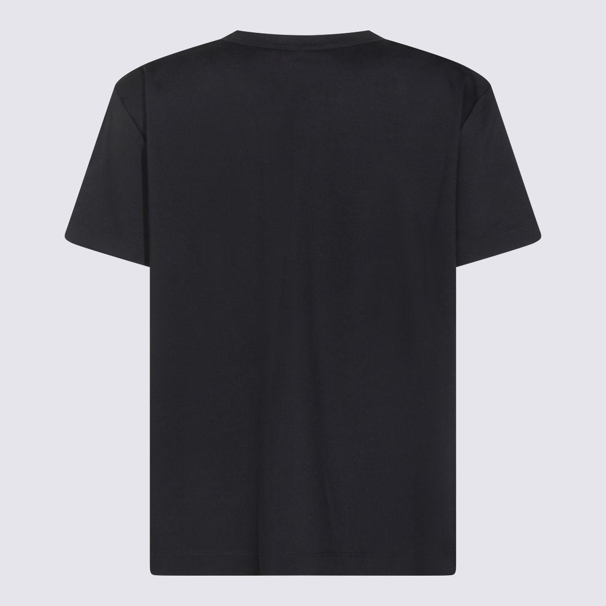 Fabiana Filippi Navy Viscose T-Shirt - Blue - Image 2 of 3