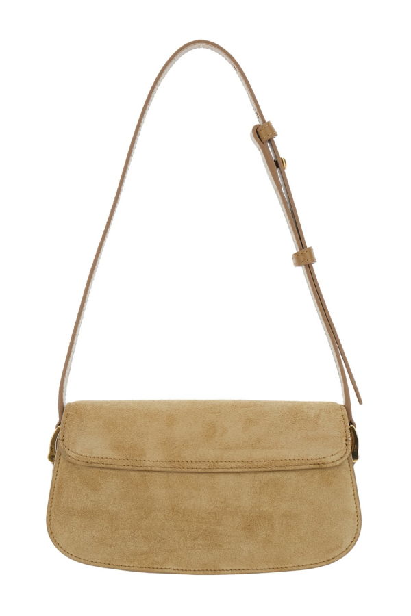 Ami Alexandre Mattiussi Paris ADC Plaque Shoulder Bag - Beige