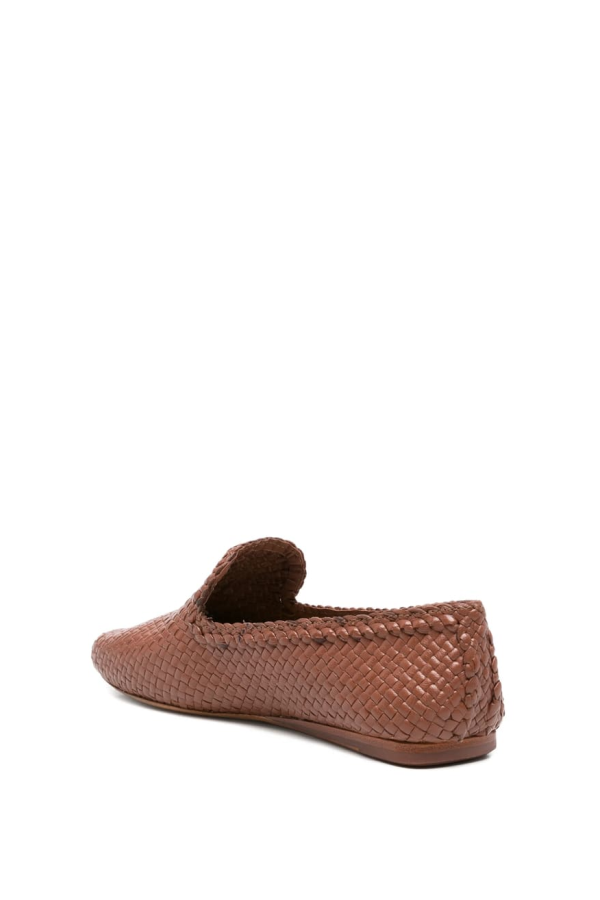 Dragon Diffusion Woven Flat Shoes - Brown