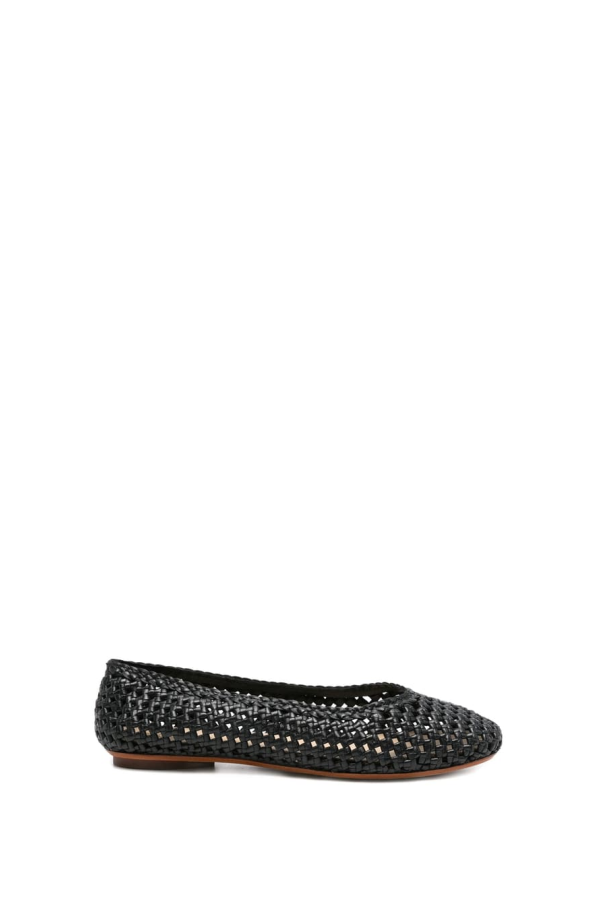 Dragon Diffusion Woven Slip-On Flats - Black