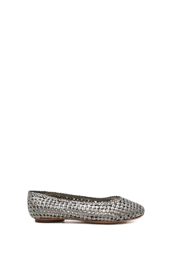 Dragon Diffusion Flat Shoes - Silver
