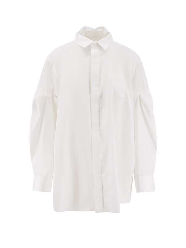 sacai Oversize Shirt - Beige sacai Oversize Shirt - Beige