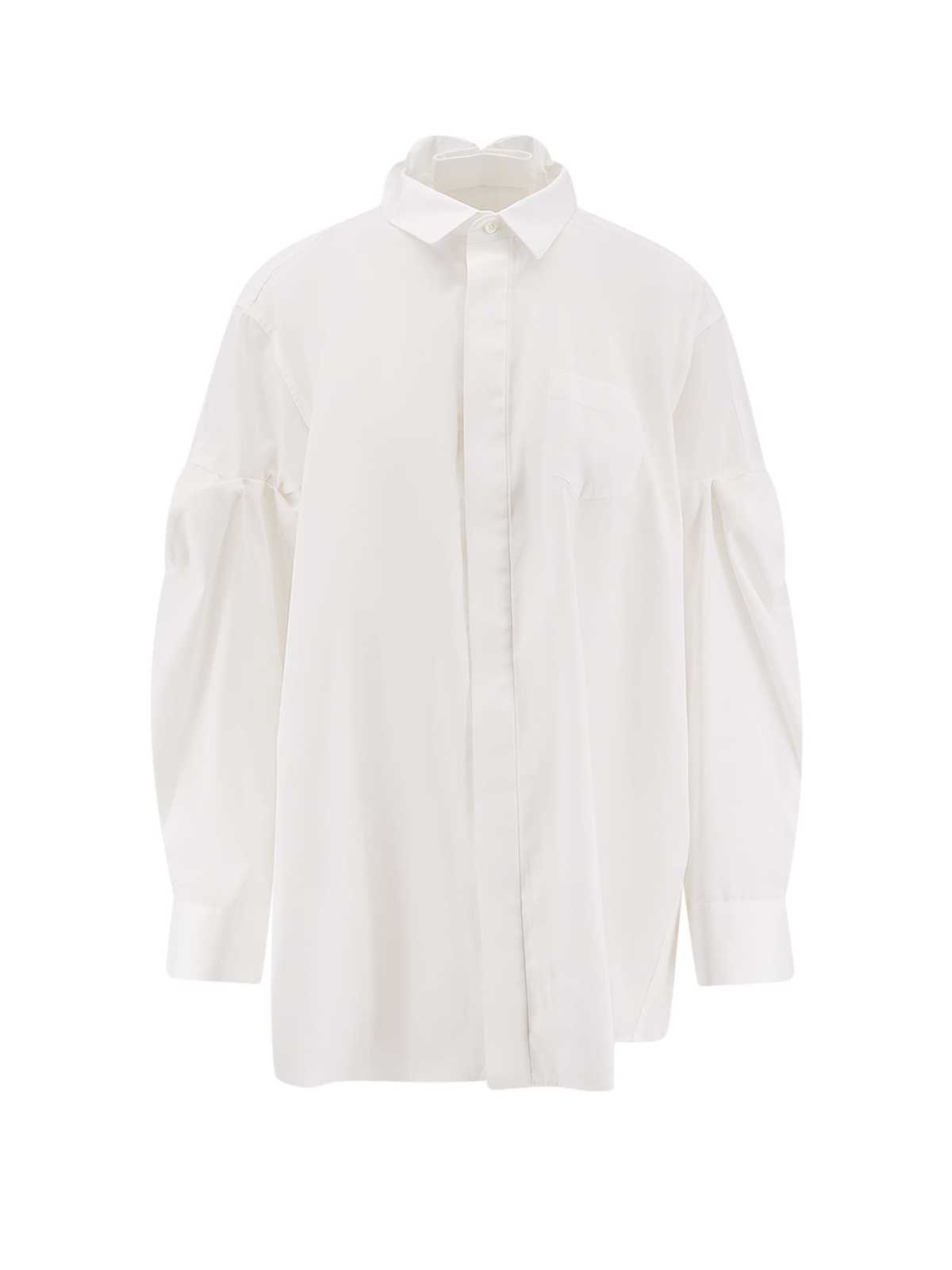 sacai Oversize Shirt - Beige - Image 1 of 3
