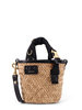 sacai Raffia and Leather Crossbody Bag - Beige - Thumbnail 1