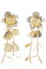 Self-Portrait Gold Flower Earrings - Gold - Thumbnail 1