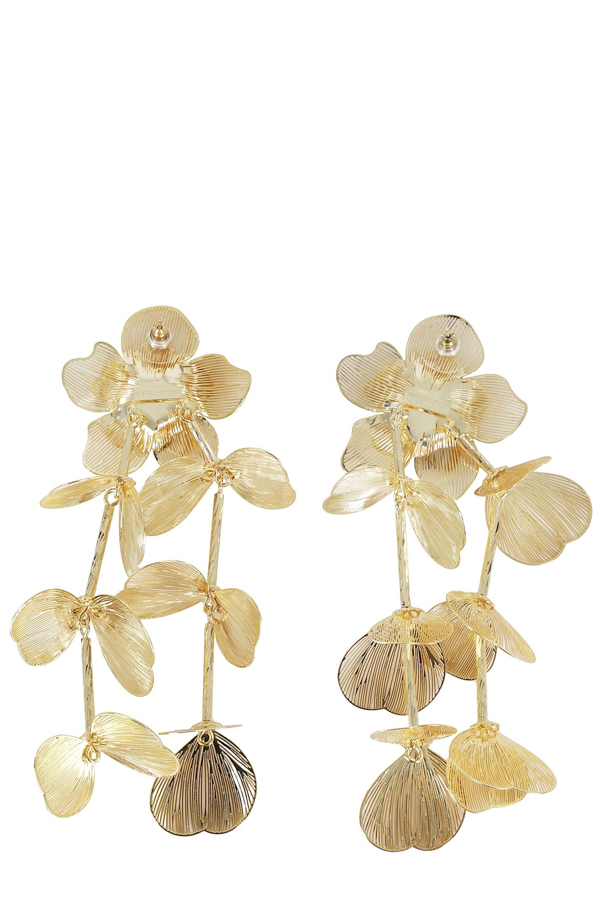 Self-Portrait Gold Flower Earrings - Gold - Image 2 of 2