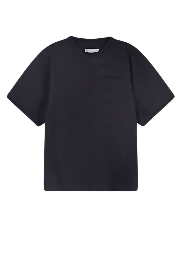 sacai Cotton T-Shirt - Black