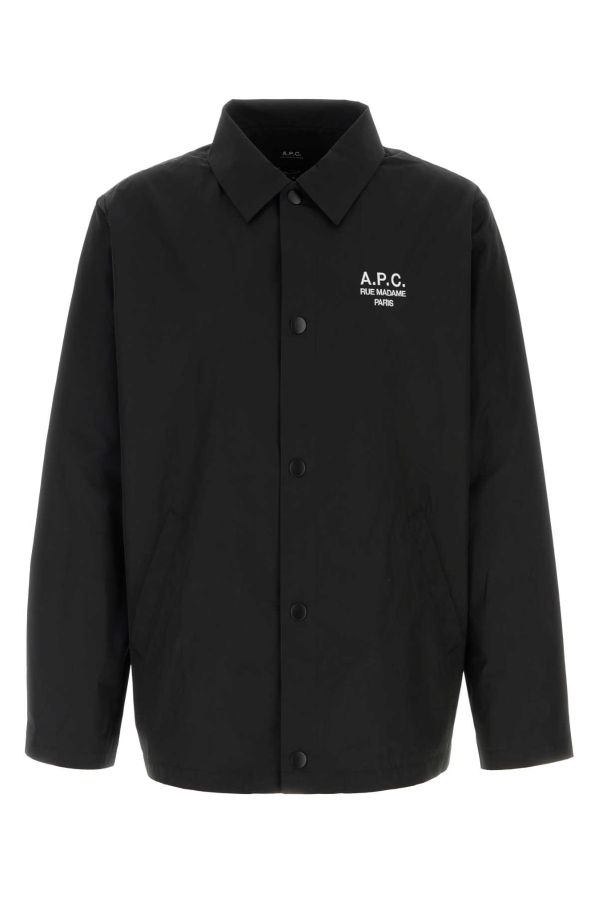 A.P.C. Black Polyester Jacket - Noir