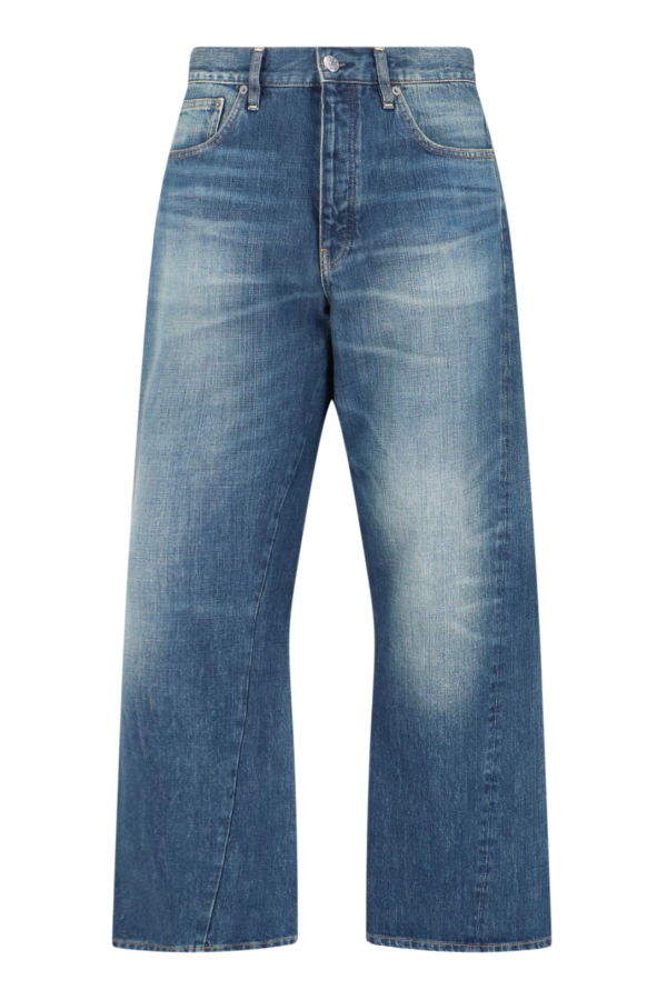 Sunflower Twist Loose Jeans - Blue