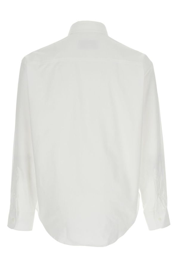 Ami Alexandre Mattiussi Shirt With Logo On The Front In Cotton Shirt - White