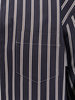 sacai Oversize Striped Shirt - Navy Stripe - Thumbnail 3