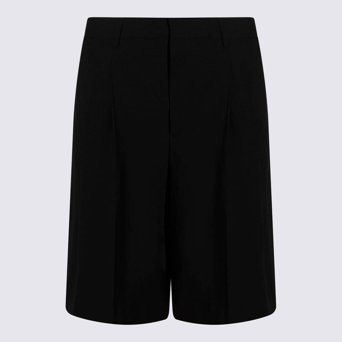 Ami Alexandre Mattiussi Black Wool Shorts - Black - Image 1 of 4
