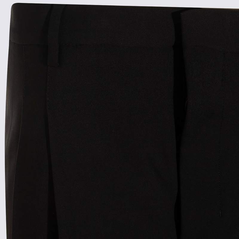 Ami Alexandre Mattiussi Black Wool Shorts - Black