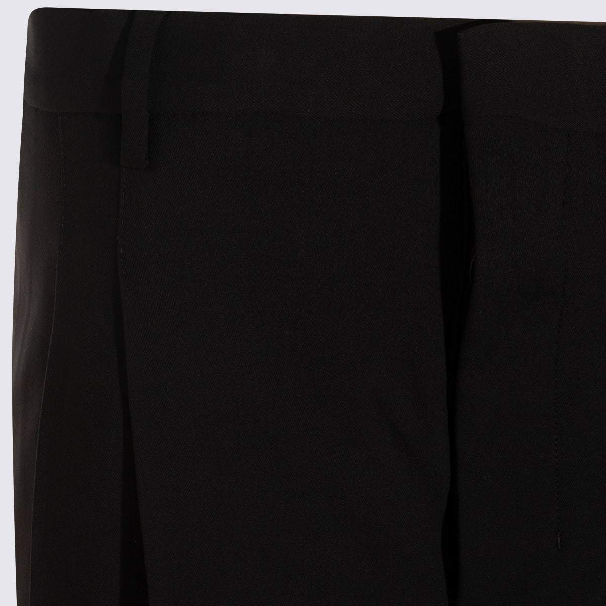 Ami Alexandre Mattiussi Black Wool Shorts - Black - Image 3 of 4