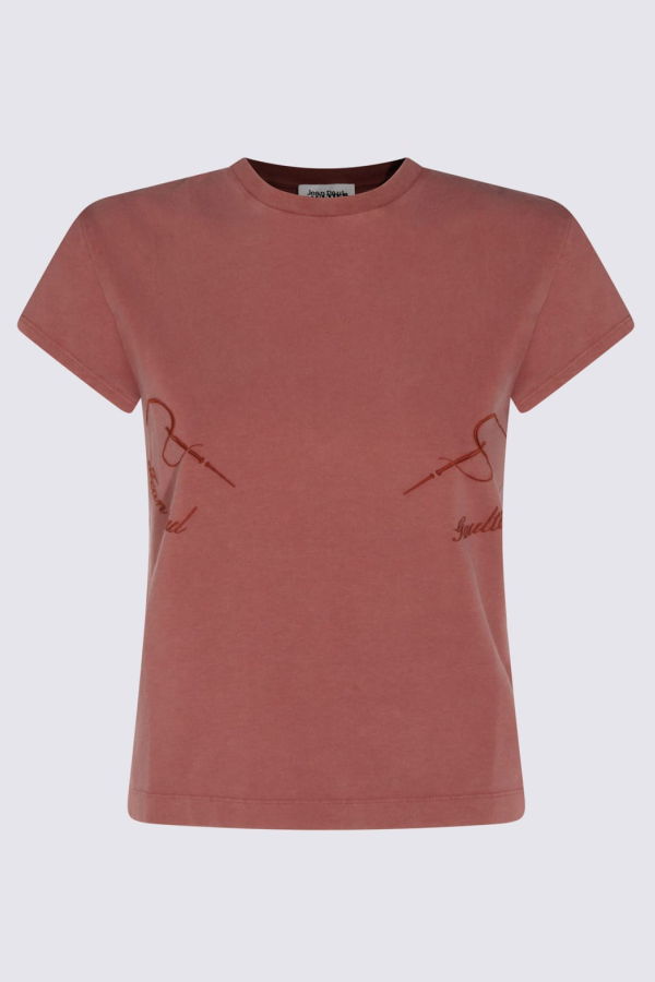 Jean Paul Gaultier Burgundy Cotton T-Shirt - Burgundy