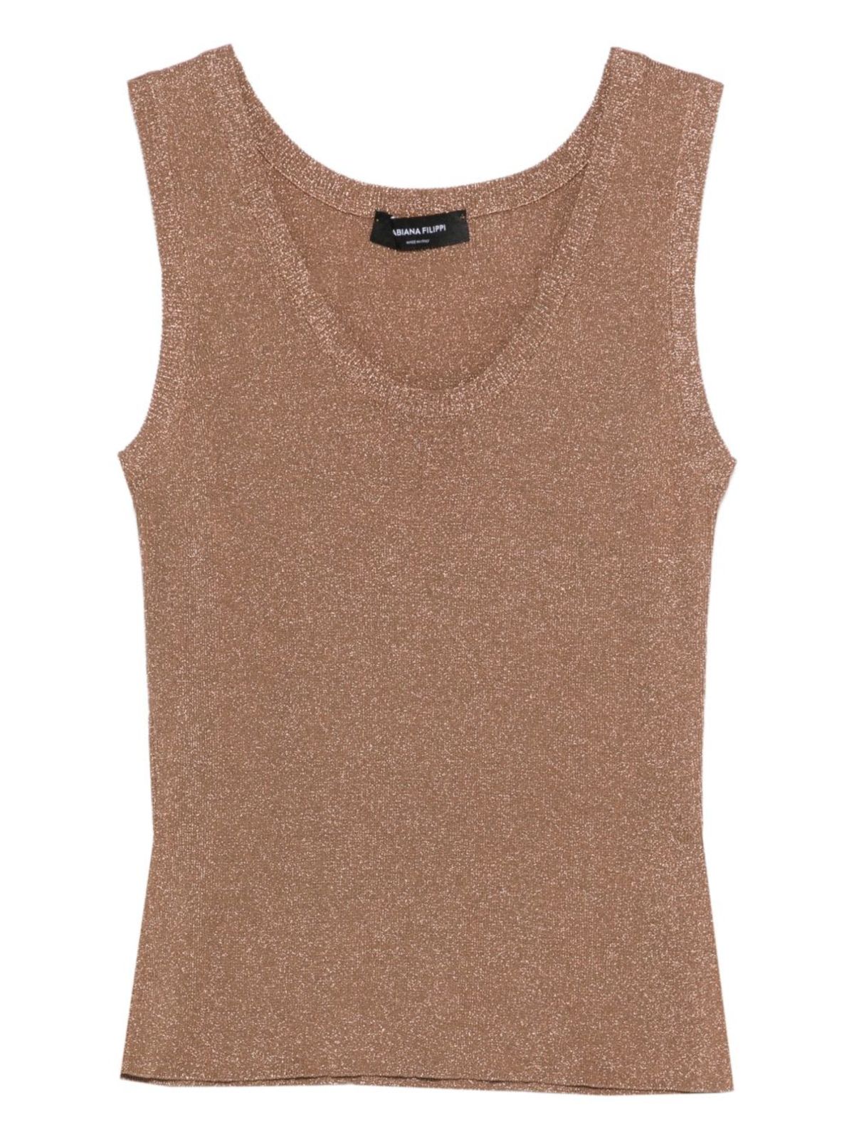 Fabiana Filippi Tank Top - Brown - Image 1 of 5