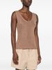 Fabiana Filippi Tank Top - Brown - Thumbnail 3
