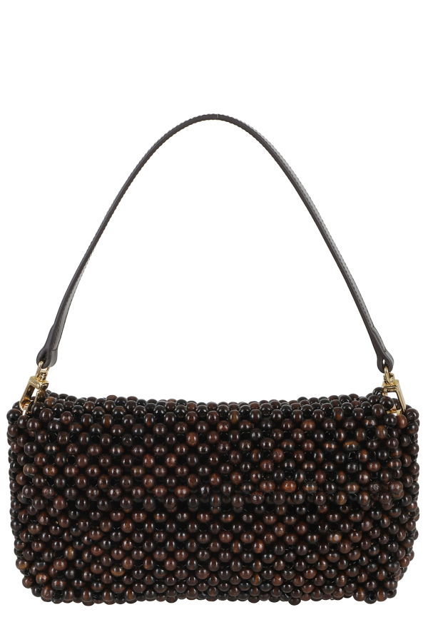 Staud Timmy Shoulder Bag - Dark Brown