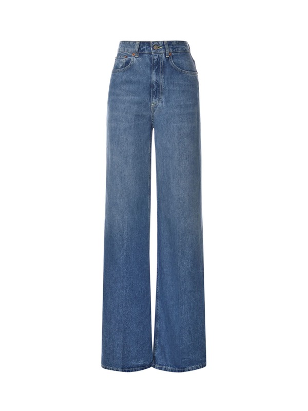 Dondup Beatrix Wide-Leg Jeans - Blue