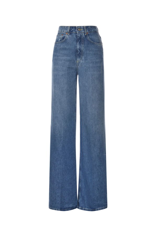 Dondup Beatrix Wide-Leg Jeans - Blue