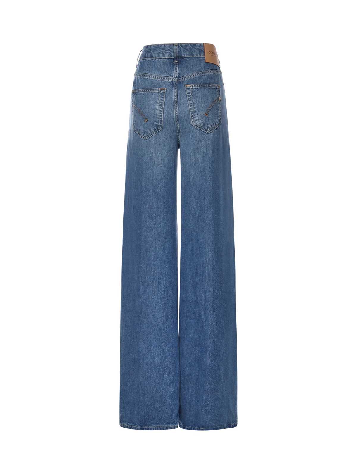 Dondup Beatrix Wide-Leg Jeans - Blue - Image 3 of 3