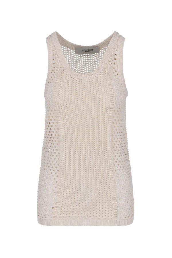 Golden Goose Knitted Tank Top - Cream