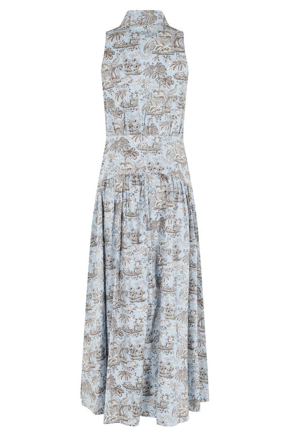 Staud Romy Dress - Sky Toile