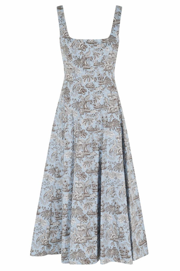 Staud Wells Dress - Sky Toile