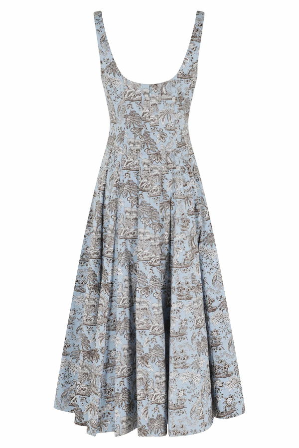 Staud Wells Dress - Sky Toile