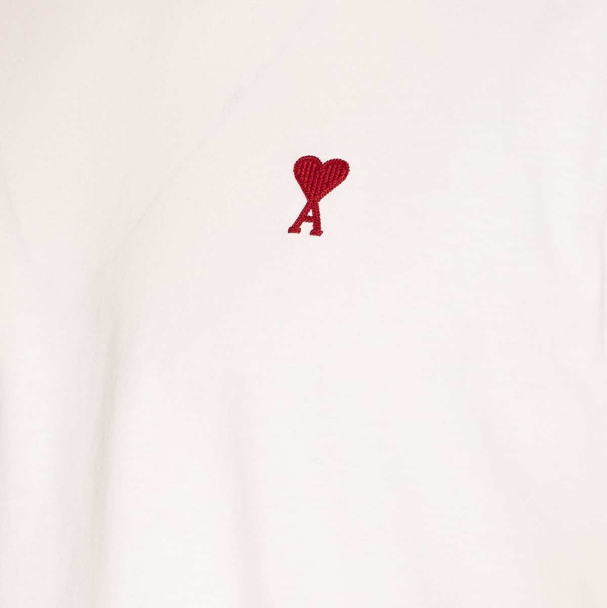 Ami Alexandre Mattiussi Ami De Coeur T-Shirt - White - Image 3 of 4