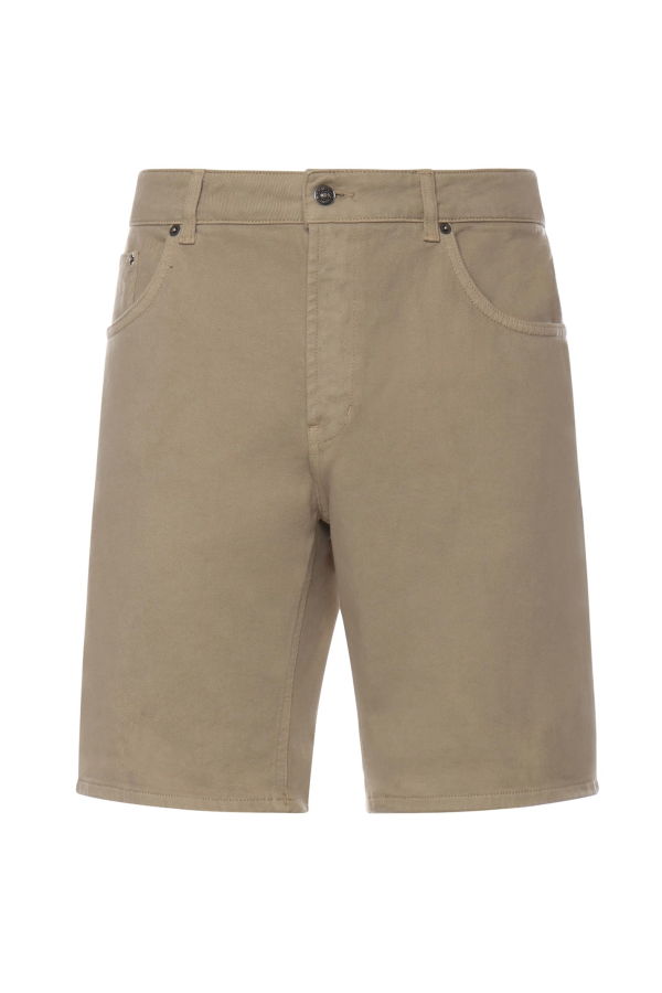 Dondup Derick Cotton Bermuda Shorts - Beige