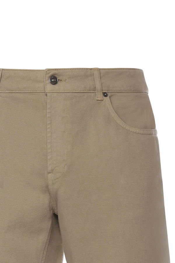 Dondup Derick Cotton Bermuda Shorts - Beige
