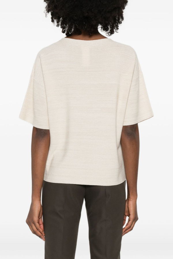 Fabiana Filippi Wool and Cotton Sweater - Ivory