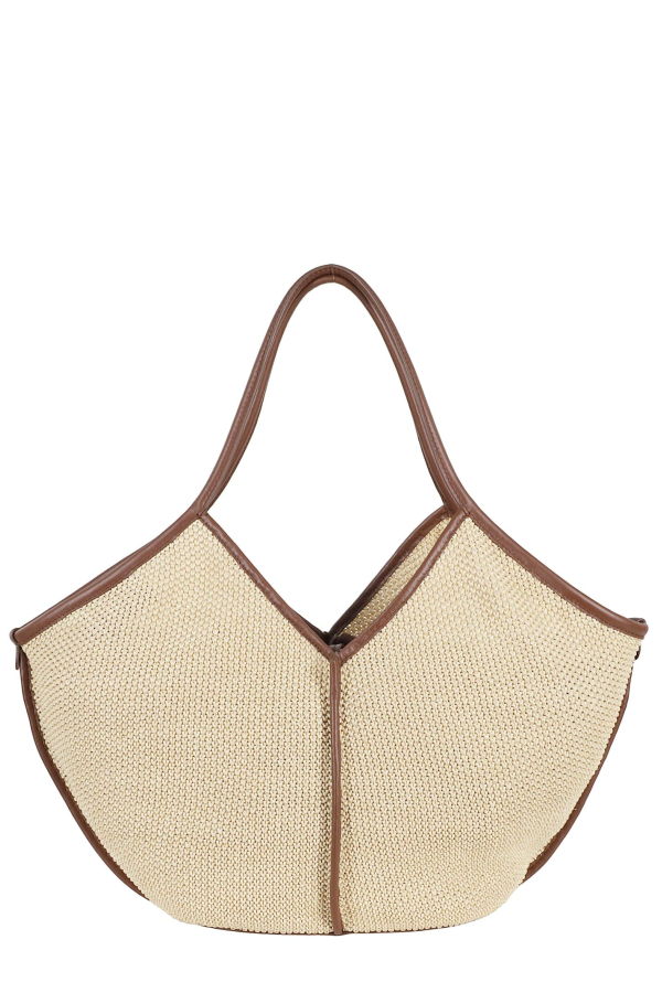 Hereu Caella Soft Raffia Shoulder Bag - Natural