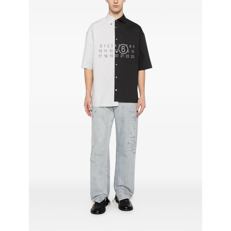 MM6 Maison Margiela Shirt - WHITE/BLACK