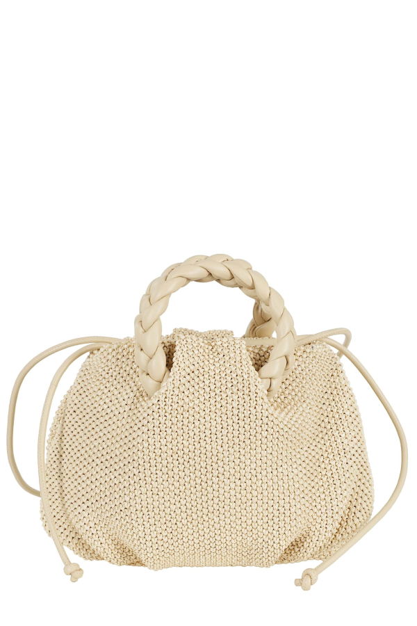 Hereu Bombom M Soft Raffia Tote - Natural