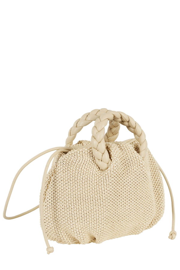 Hereu Bombom M Soft Raffia Tote - Natural