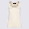 Fabiana Filippi Cotton Tank Top - Burro - Thumbnail 1