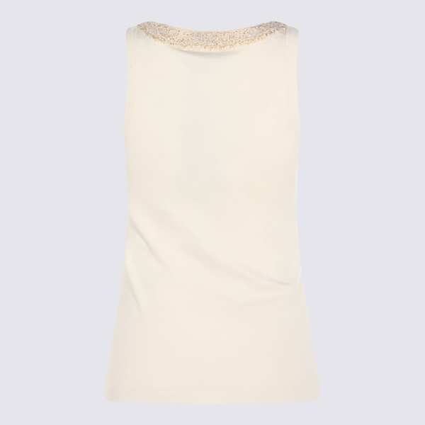 Fabiana Filippi Cotton Tank Top - Burro