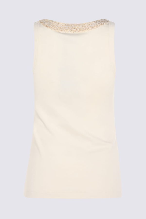 Fabiana Filippi Cotton Tank Top - Burro